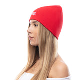 Main Logo Embroidery Beanie I Red