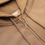 WASHED ZIP HOODIE - MOCHA (PRE ORDER 2-3 WEEKS)