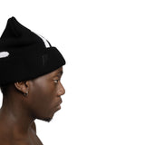 Main Logo Jacquard Beanie V2 I Black