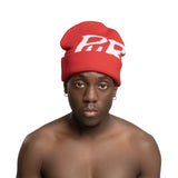 Main Logo Jacquard Beanie V2 I Red