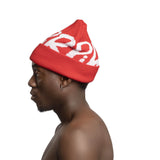 Main Logo Jacquard Beanie V2 I Red