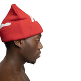 Main Logo Jacquard Beanie V2 I Red